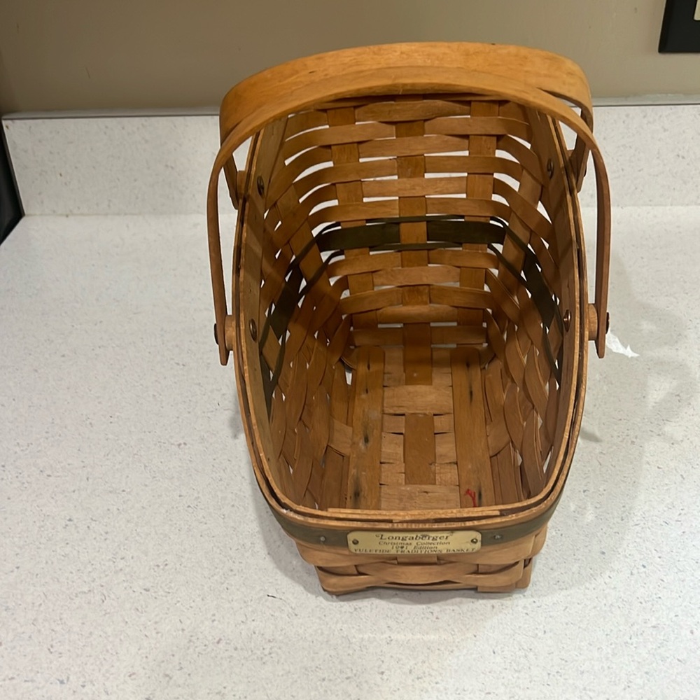 Longaberger 1991 Christmas Yuletide Basket